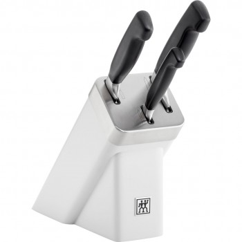 Set of 3 knives in a self-sharpening block Zwilling Four Star - White