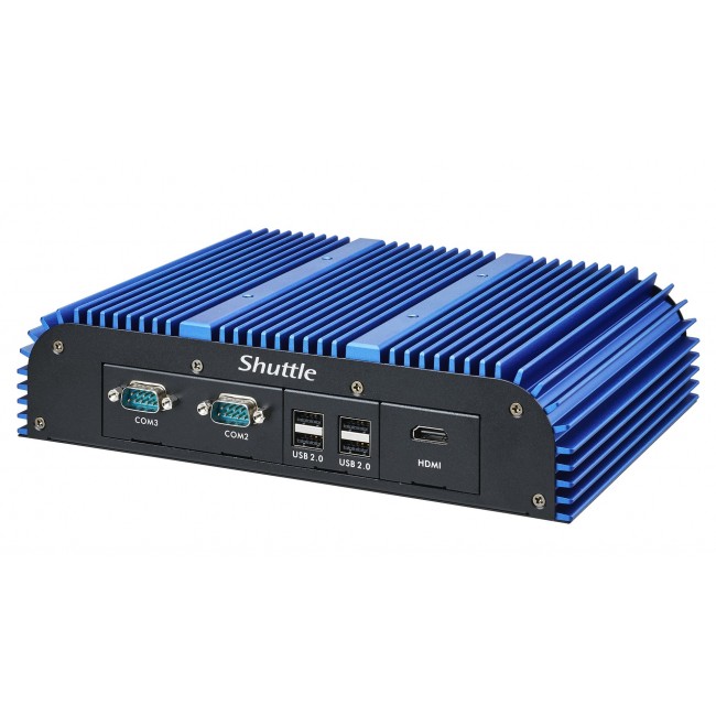 Shuttle BPCAL02-i7 industrial Box-PC, Core i7-1255U , 2x SO-DIMM, 2x LAN, 1x COM, 1xHDMI, 4x USB, fanless, 24/7 permanent operation