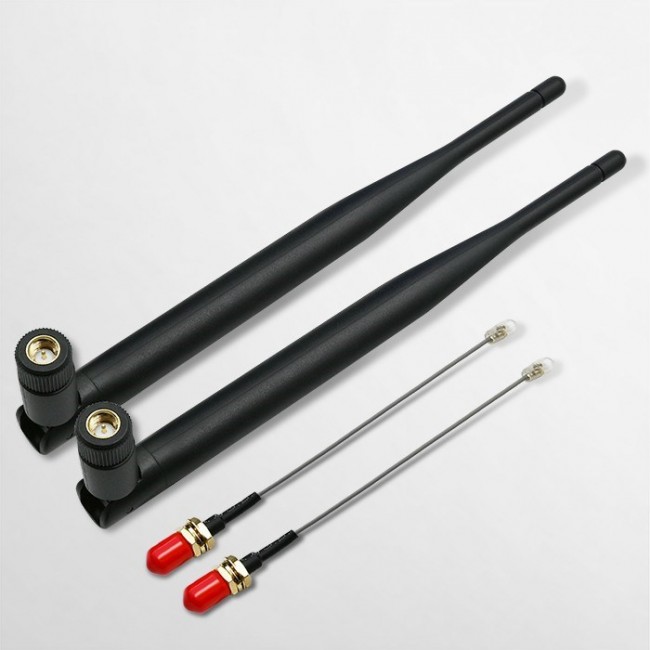 Qoltec 57046 Wi-Fi antenna 2.4/2.5 GHz | 5.1/5.8 GHz | 5dBi | omnidirectional | Indoor