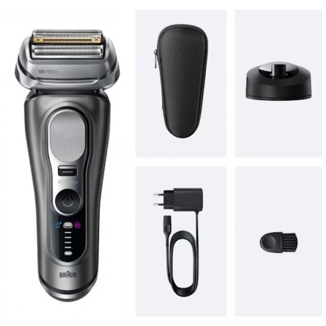 Braun Series 9 Pro+ 9615S Foil shaver Trimmer Black, Grey