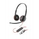 Poly Blackwire 3225 Stereo USB-C +USB-A +3,5mm