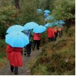 EuroSCHIRM Swing liteflex Blue Fiberglass Polyester Full-sized Rain umbrella