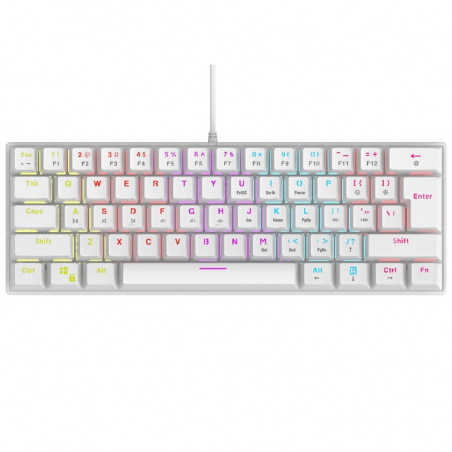 RAMPAGE PLOWER K60 Mechanical Keyboard White RAMPAGE PLOWER K60 Mechanical Keyboard White