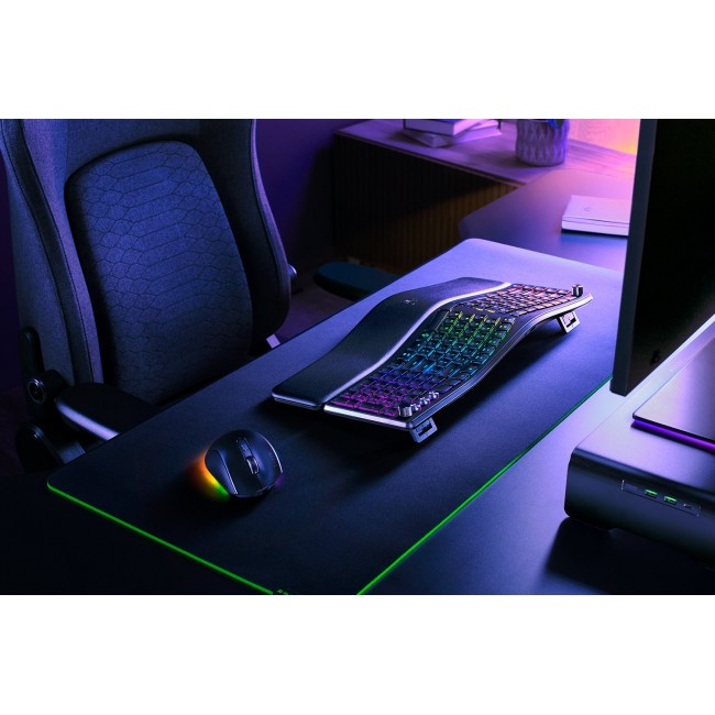 Razer Pro Type Ergo keyboard Universal USB + RF Wireless + Bluetooth QWERTY US English Black