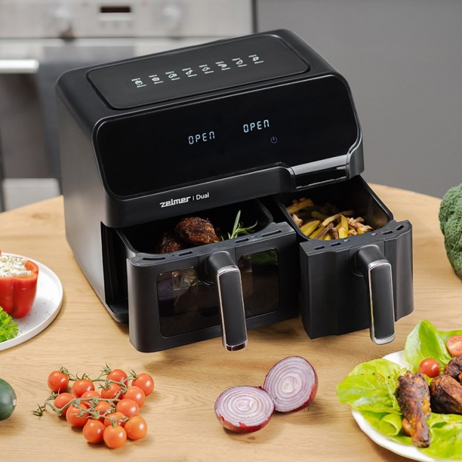 Zelmer ZAF9000 Air Fryer 5.5 l + 3.5 l 2700 W black Zelmer ZAF9000 Air Fryer 5.5 l + 3.5 l 2700 W black