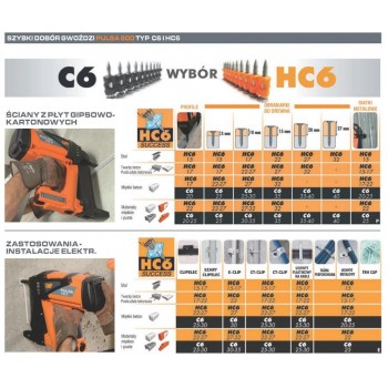 PASLODE nails HC6-27+gas P800 (500pcs) for PULSA 8