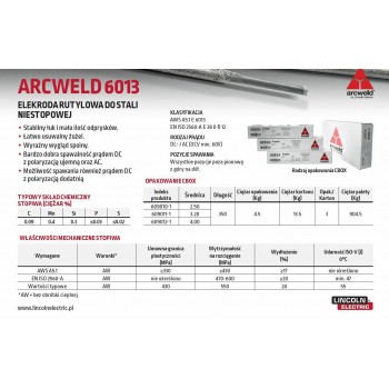 LINCOLN ARCWELD ELECTRODE 6013 FI 3.2/4.5kg