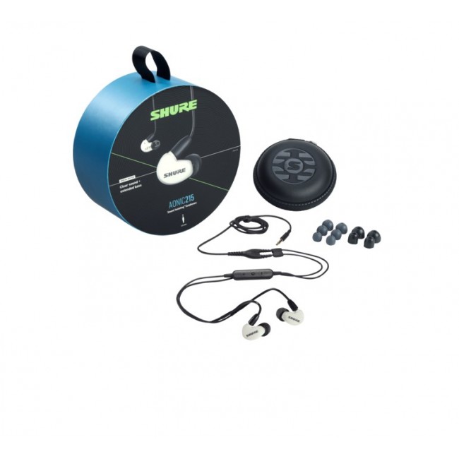 SE215DYWH+UNI-EFS - AONIC215 In-Ear Headphones with Single Driver and 3.5mm Cable (White)