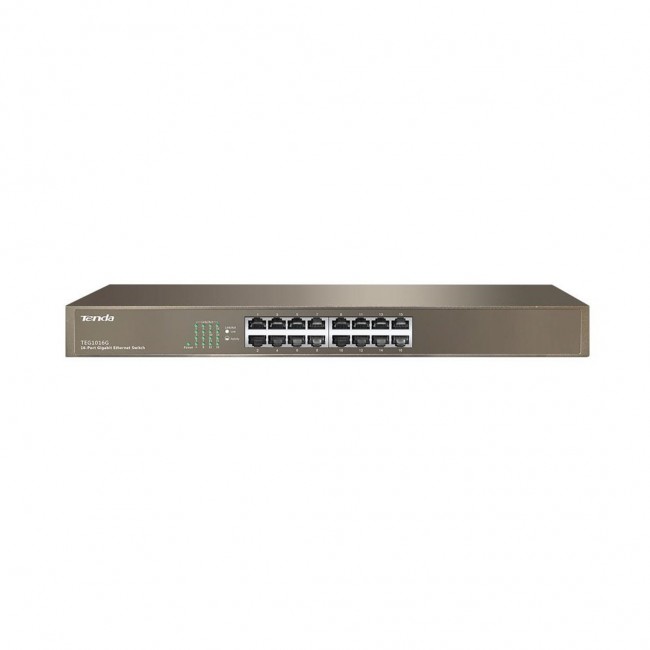 Tenda TEG1016G network switch Unmanaged Gigabit Ethernet (10/100/1000) 1U Blue