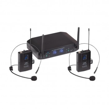 Soundsation WF-U216PP-A1 - podw jny system bezprzewodowy UHF 520-550 MHz, 2 mikrofony nag owne