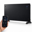Extralink SMART GLASS PANEL HEATER, BLACK, 2000W, WIFI, LPL-23A-BL