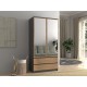 Topeshop SZAFA MALWA AN/AR L bedroom wardrobe/closet 5 shelves 2 door(s)