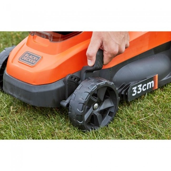 Black & Decker BCMW3318L2 Push lawn mower Battery Black, Orange Black & Decker BCMW3318L2 Push lawn mower Battery Black, Orange