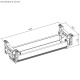 Maclean under-desk cable/extension organizer, max. load 5kg, white, MC-106 W Maclean under-desk cable/extension organizer, max. load 5kg, white, MC-106 W