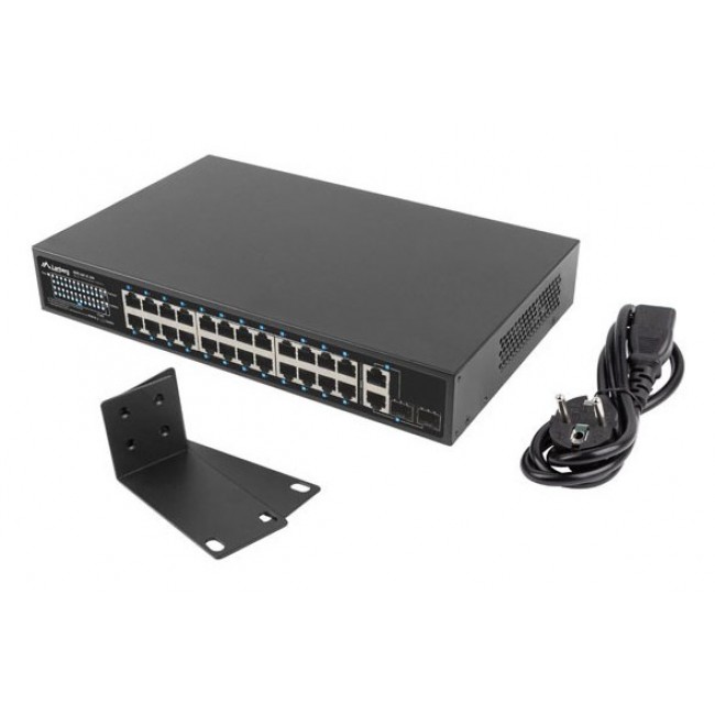 Lanberg Switch 24X 100MB DSP+/2X Combo Rack 19