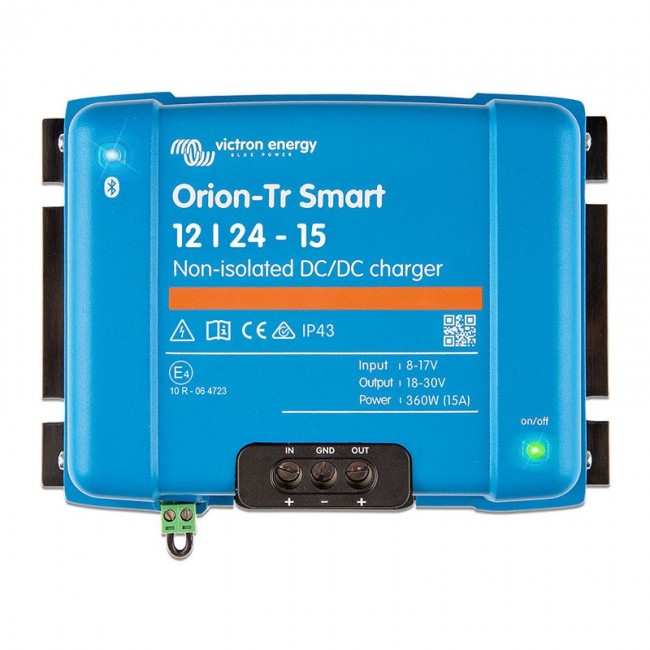 Orion-Tr Smart 12/24-15A Non-isolated DC-DC ch. Orion-Tr Smart 12/24-15A Non-isolated DC-DC ch.