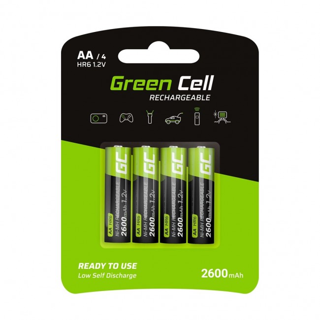 Green Cell GR01 household battery Rechargeable battery AA Nickel-Metal Hydride (NiMH) Green Cell GR01 household battery Rechargeable battery AA Nickel-Metal Hydride (NiMH)