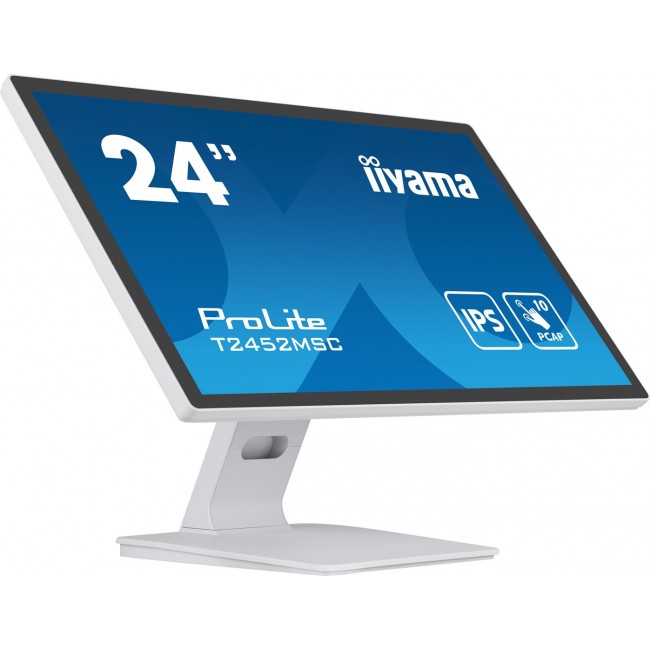 iiyama ProLite 23.8 PCAP 10pt touchscreen monitor featuring IPS panel technology, Edge-to-Edge glass design and anti fingerprint coating iiyama ProLite 23.8 PCAP 10pt touchscreen monitor featuring IPS panel technology, Edge-to-Edge glass design and anti fingerprint coating