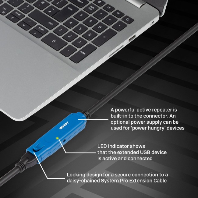 Lindy 15m USB 3.0 Active Extension Pro Lindy 15m USB 3.0 Active Extension Pro