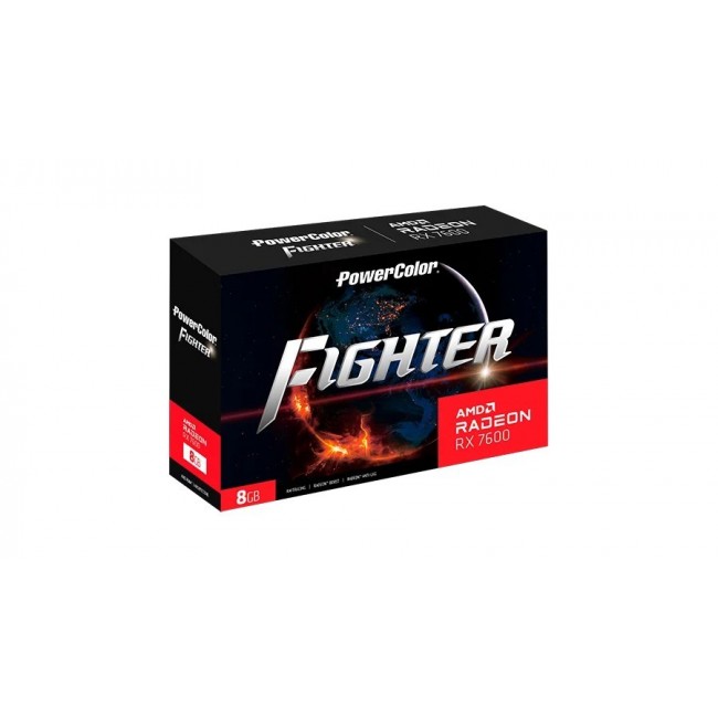 PowerColor Fighter RX7600 8G-F graphics card PowerColor Fighter RX7600 8G-F graphics card