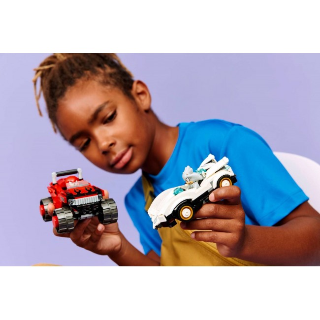 LEGO SONIC THE HEDGEHOG 77118 Silver's Car vs Knuckles' Monster Truck LEGO SONIC THE HEDGEHOG 77118 Silver's Car vs Knuckles' Monster Truck