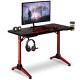 RGB Led NanoRS Gaming Desk, Black, Large, 100kg max, Height 760mm, RS163