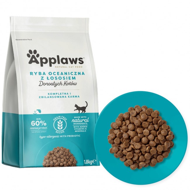 APPLAWS Adult Ocean fish with salmon - dry cat food - 1,8kg