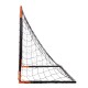 Football goal with net BR8180 120 x 180 x 60 cm
