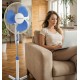 Esperanza EHF001WB, 16 '' standing fan, White/Blue