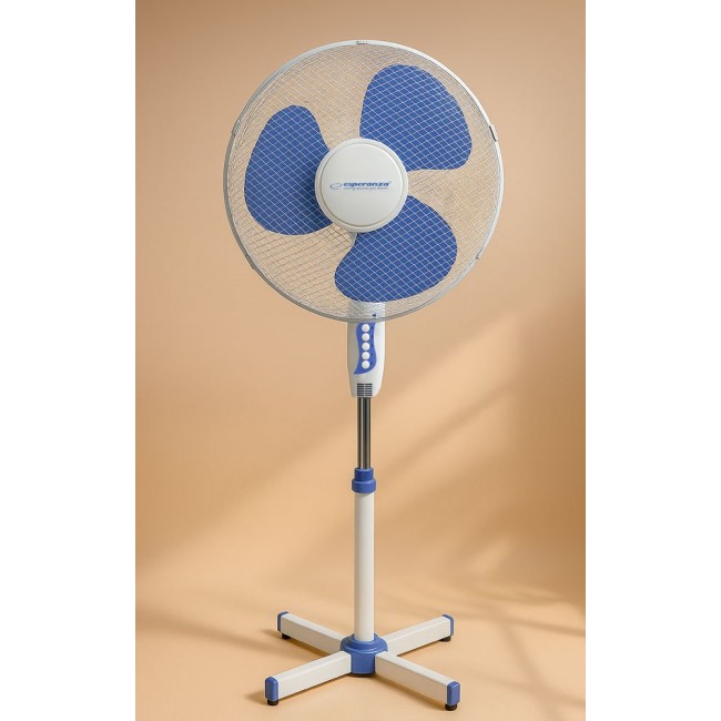 Esperanza EHF001WB, 16 '' standing fan, White/Blue