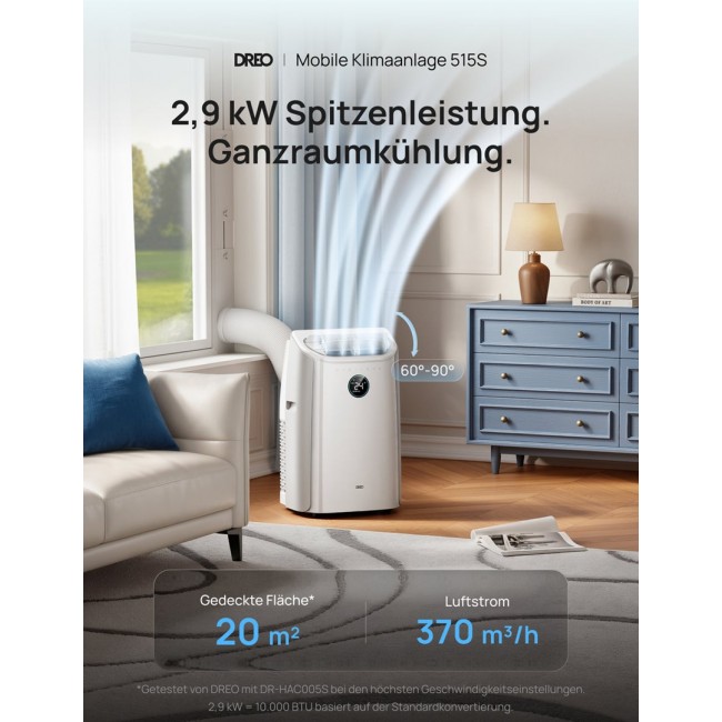 Dreo 515S portable air conditioner 1.5 L 65 dB 3500 W White