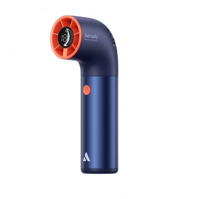 AECOOLY Aero Ultra High-Speed Handheld Fan, Blue-Orange AECOOLY Aero Ultra High-Speed Handheld Fan, Blue-Orange