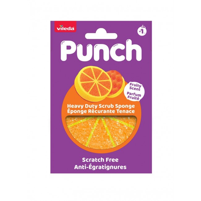 Vileda Punch Strong Orange Scouring Pad, 1 piece