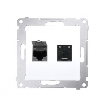 2X UAE 8 CAT.6 UTP COMPUTER SOCKET WITH DUST COVER