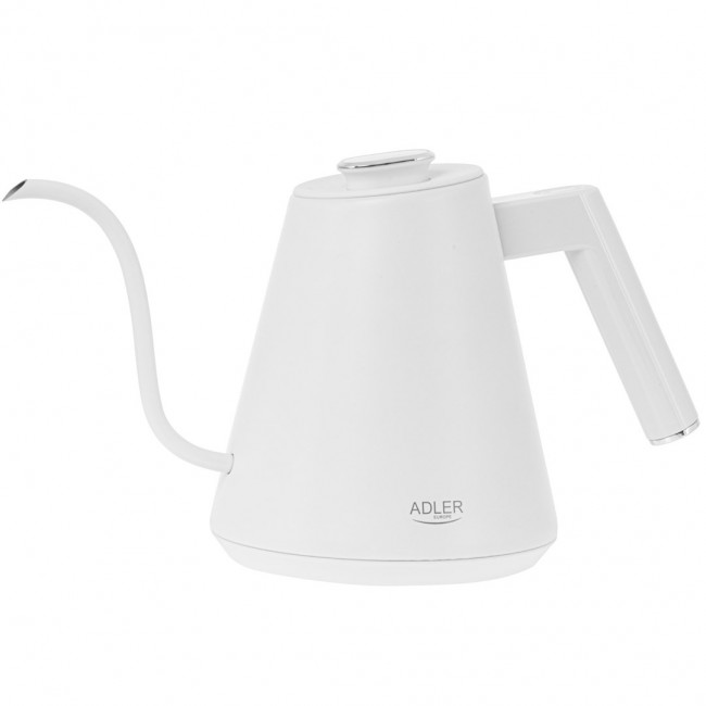 Electric kettle ADLER AD 1349w with long spout 1.0L White Electric kettle ADLER AD 1349w with long spout 1.0L White
