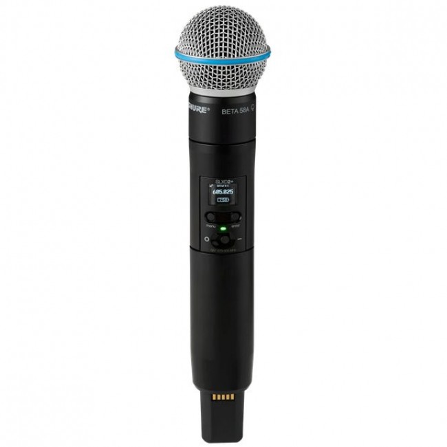 Shure SLXD2+/B58 -G65 - handheld transmitter with an Beta 58A capsule (470 606 MHz) Shure SLXD2+/B58 -G65 - handheld transmitter with an Beta 58A capsule (470 606 MHz)