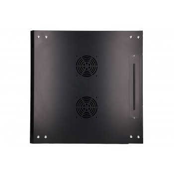 Extralink Rackmount cabinet 12U 600x600 Black wall mounted