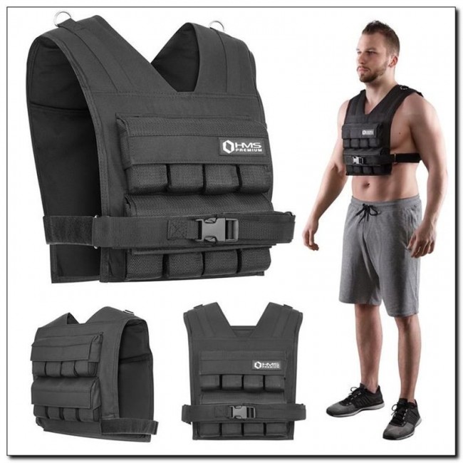 HMS Fitness KTO16 weighted vest Steel Black HMS Fitness KTO16 weighted vest Steel Black