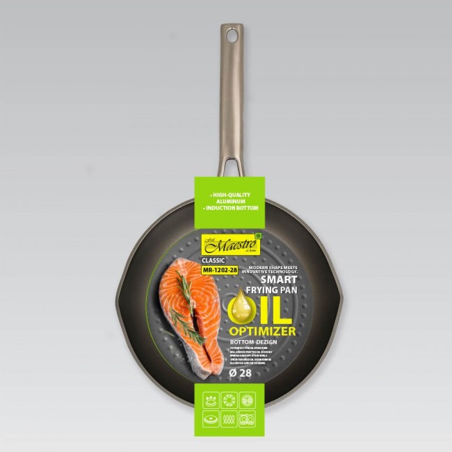 Smart frying pan MAESTRO MR-1202 (MR-1202-28) 28 cm Black, Grey Smart frying pan MAESTRO MR-1202 (MR-1202-28) 28 cm Black, Grey