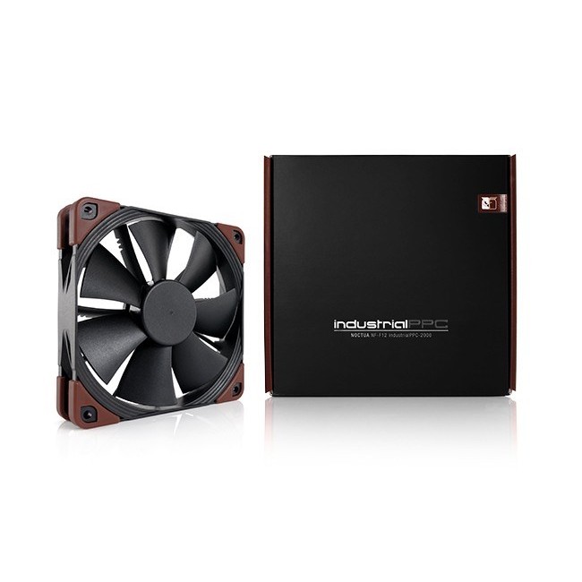 Noctua NF-F12 IndustrialIPPC-2000 Computer case Fan 12 cm Black, Brown