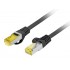 Lanberg PCF6A-10CU networking cable Black 0.5 m Cat6a S/FTP (S-STP) Round