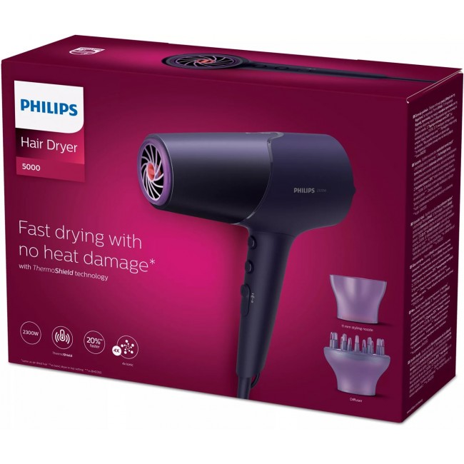 Philips 5000 series BHD514/00 hair dryer 2300 W Violet