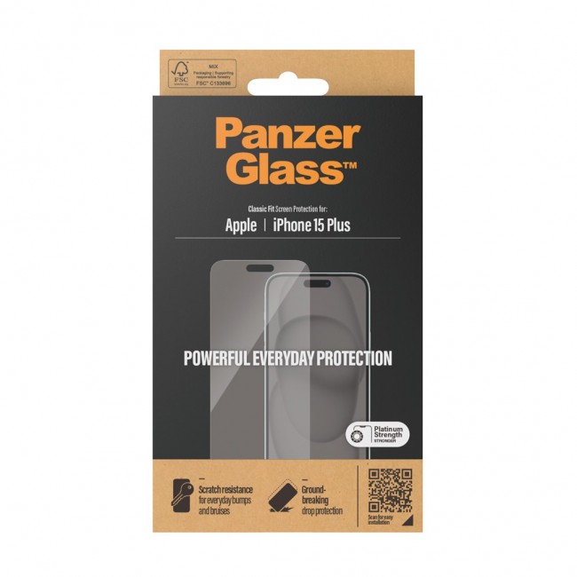 PanzerGlass Screen Protector iPhone 15 Plus | Classic Fit PanzerGlass Screen Protector iPhone 15 Plus | Classic Fit