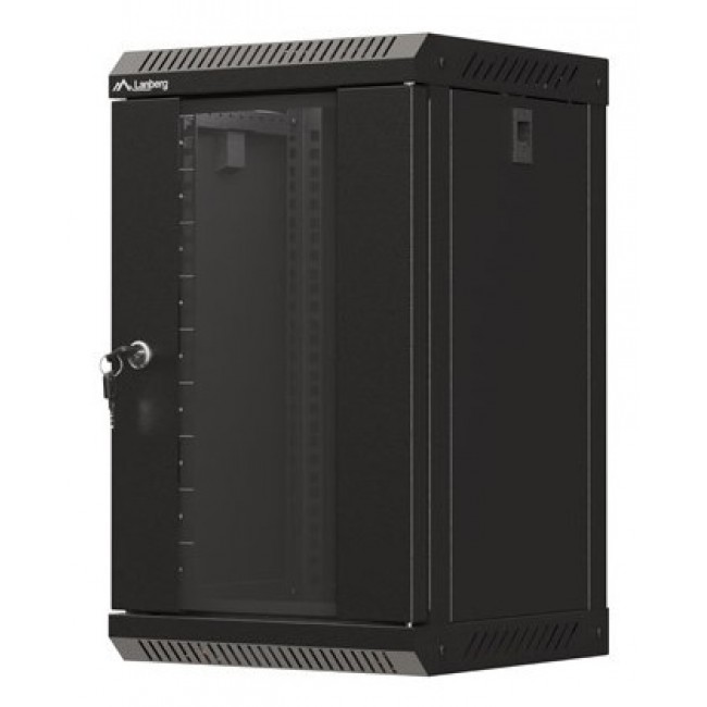 Lanberg WF11-3309-10B rack cabinet 9U Wall mounted rack Black
