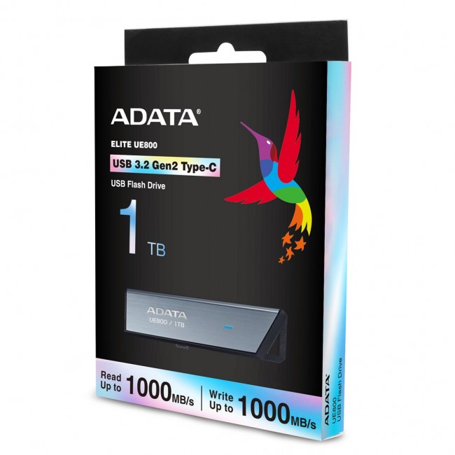 ADATA UE800 USB flash drive 1 TB USB Type-C 3.2 Gen 2 (3.1 Gen 2) Silver ADATA UE800 USB flash drive 1 TB USB Type-C 3.2 Gen 2 (3.1 Gen 2) Silver