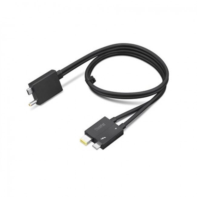Lenovo 4X91K16970 Thunderbolt cable 0.7 m 40 Gbit/s Black Lenovo 4X91K16970 Thunderbolt cable 0.7 m 40 Gbit/s Black