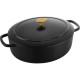 BALLARINI BELLAMONTE Oval cast iron pot 4.5 ltr, black