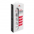 Maclean power strip, 3 socket extension + 3xUSB, 110-240V AC 50/60Hz, 2.1A max 2500W, 1.5m, white, MCE394 W Maclean power strip, 3 socket extension + 3xUSB, 110-240V AC 50/60Hz, 2.1A max 2500W, 1.5m, white, MCE394 W