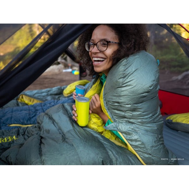 Therm-a-Rest Questar Adult Mummy sleeping bag Polyester Green, Yellow
