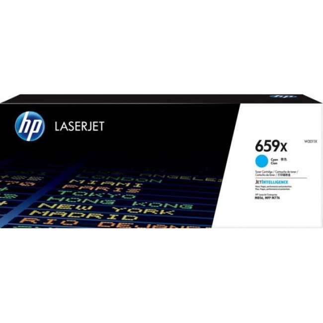 HP LaserJet 659X High Yield Cyan Original Toner Cartridge HP LaserJet 659X High Yield Cyan Original Toner Cartridge